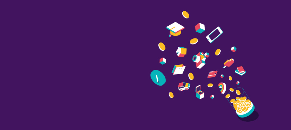 Illustration of a savings jar