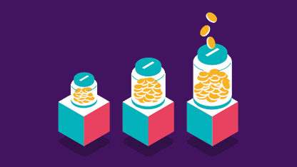 Illustration of moneyboxes