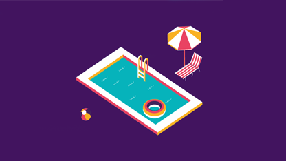 Illustration of a swimming pool