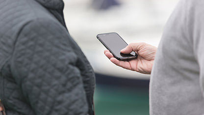 Mobile phone in hand